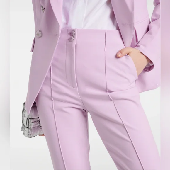 NWT. VERONICA BEARD Kean Cropped Pant In Barely Orchid - Picture 4 of 14